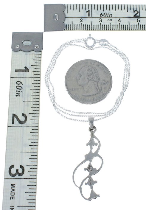 Turquoise Inlay Sterling Silver Chain Necklace Set TX10226